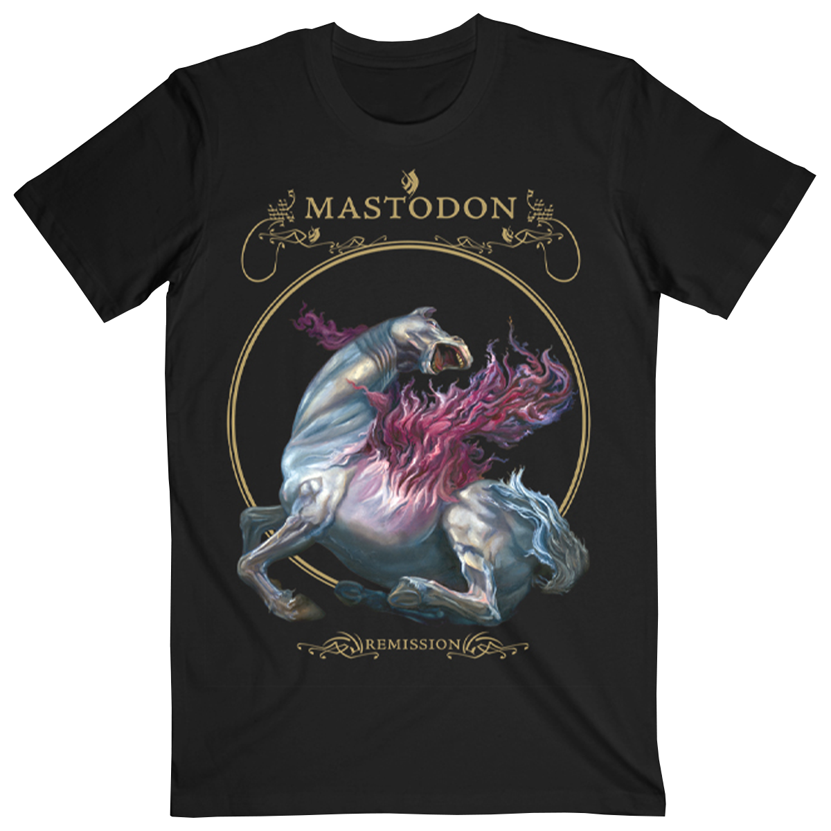 Mastodon Unholy Communion Official T-Shirt - Unisex, 100% Cotton, Yellow, Sizes Small To XXXL