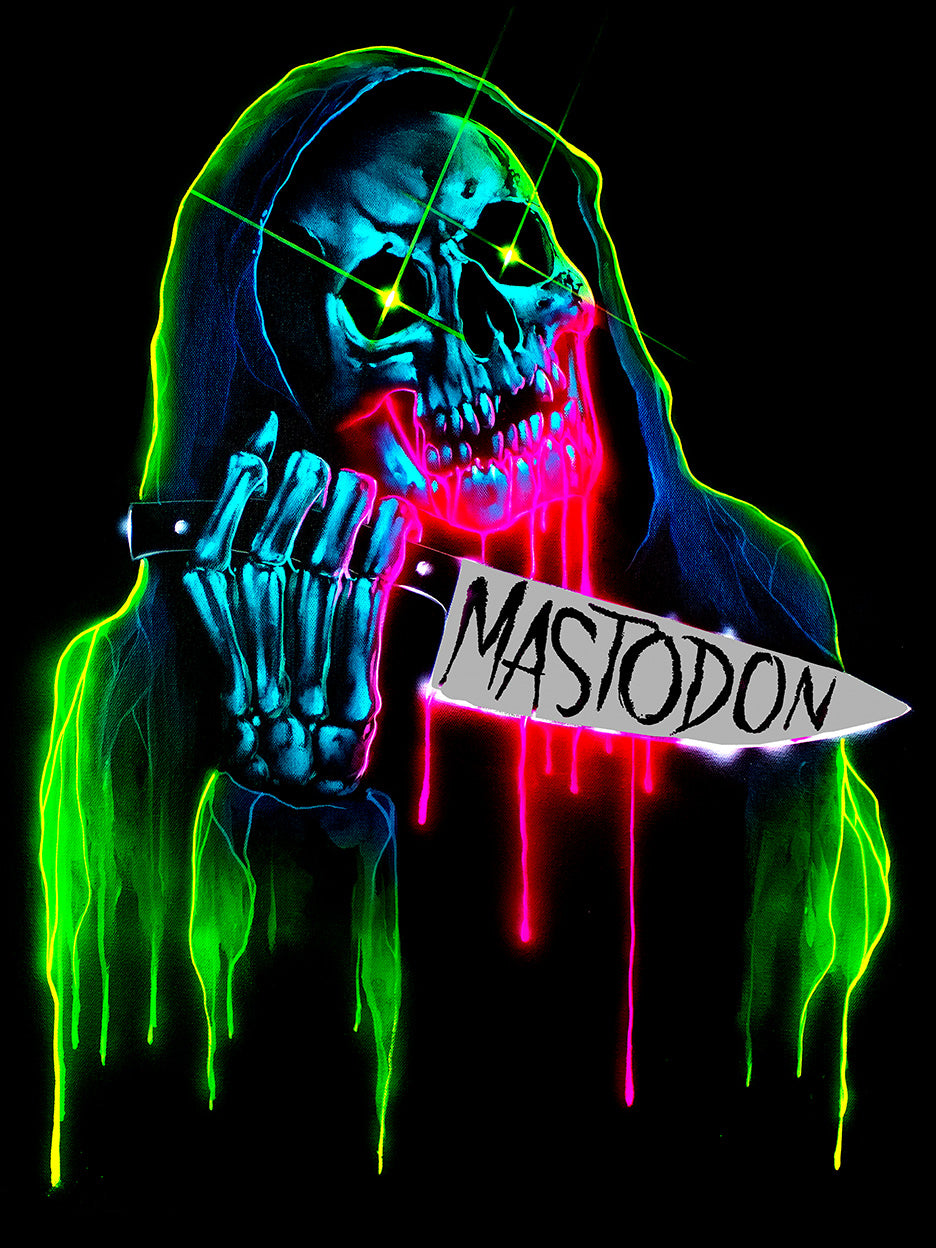 Artist Series CJK Neon Reaper James Keith Foil Poster