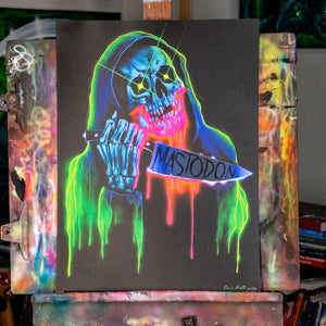 Artist Series CJK Neon Reaper James Keith Foil Poster