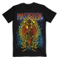 The Bird Creature Itin Tee features colorful artwork printed on the front, and US tour dates printed on the back.