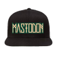 Black cap with 'Mastodon' logo on a white background