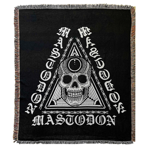 Skull Triangle Woven Blanket