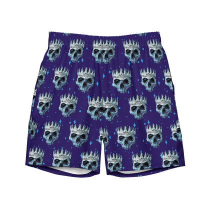 Purple Mastodon Spikey Skull Shorts 