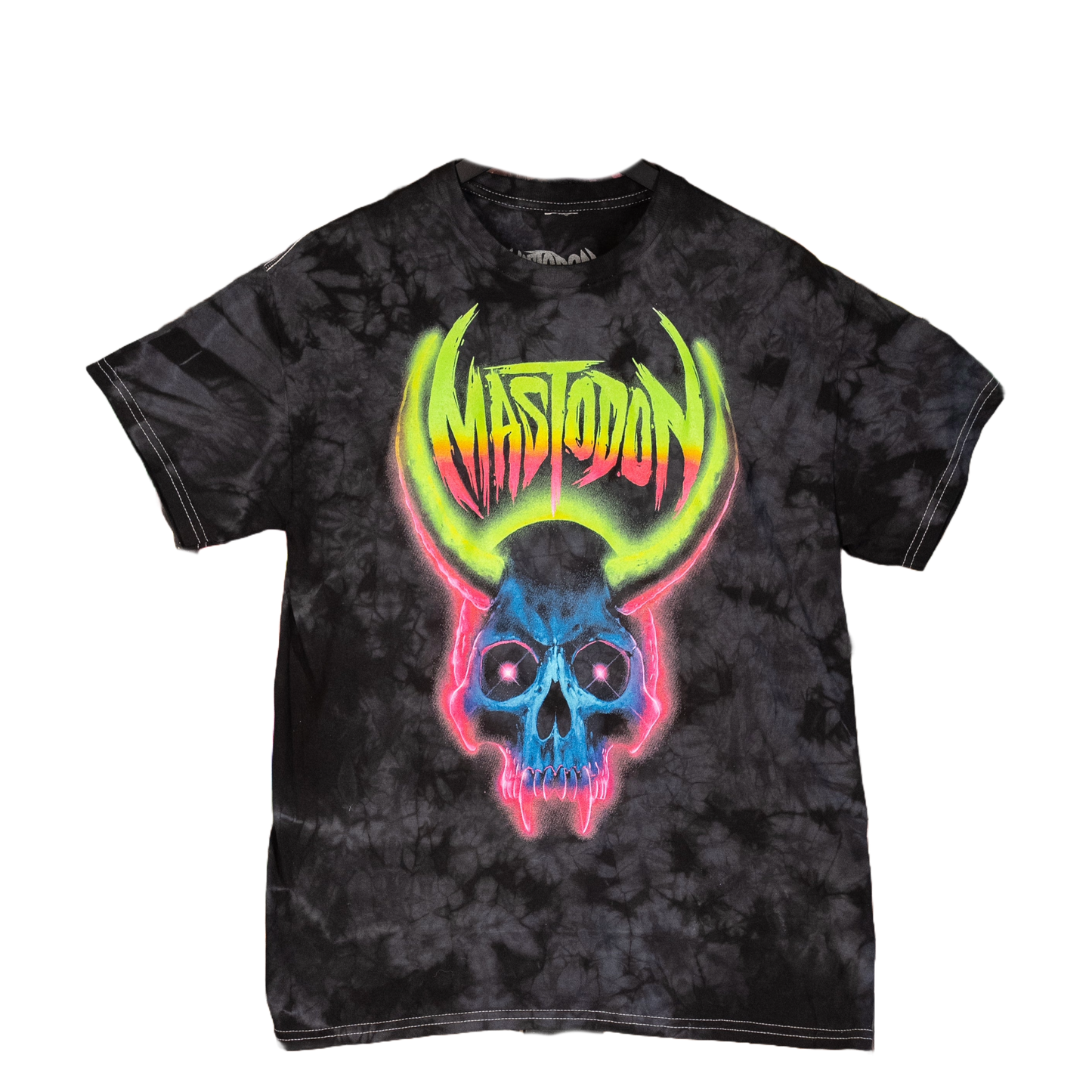 Artist Series CJK Neon Skull Crystal Wash T-Shirt