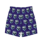 Purple Mastodon Shorts with an all over Spikey Skull Print
 
