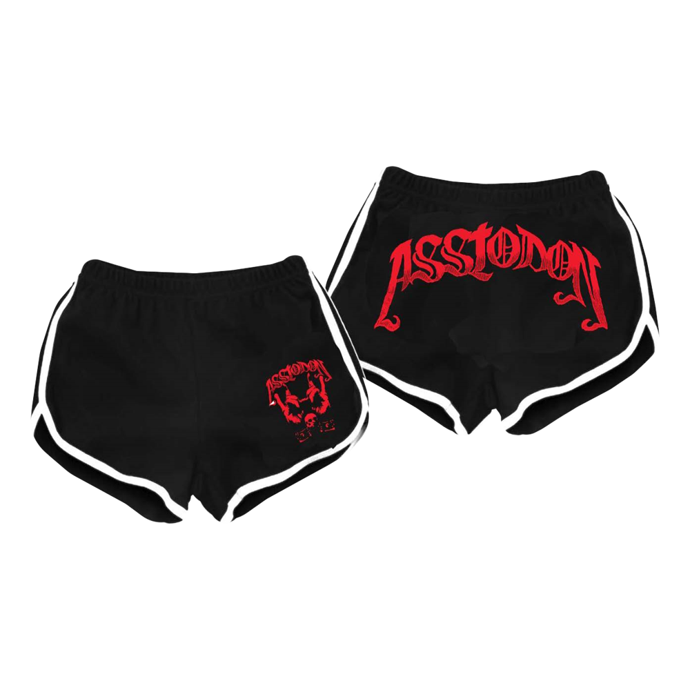 Metal band online booty shorts
