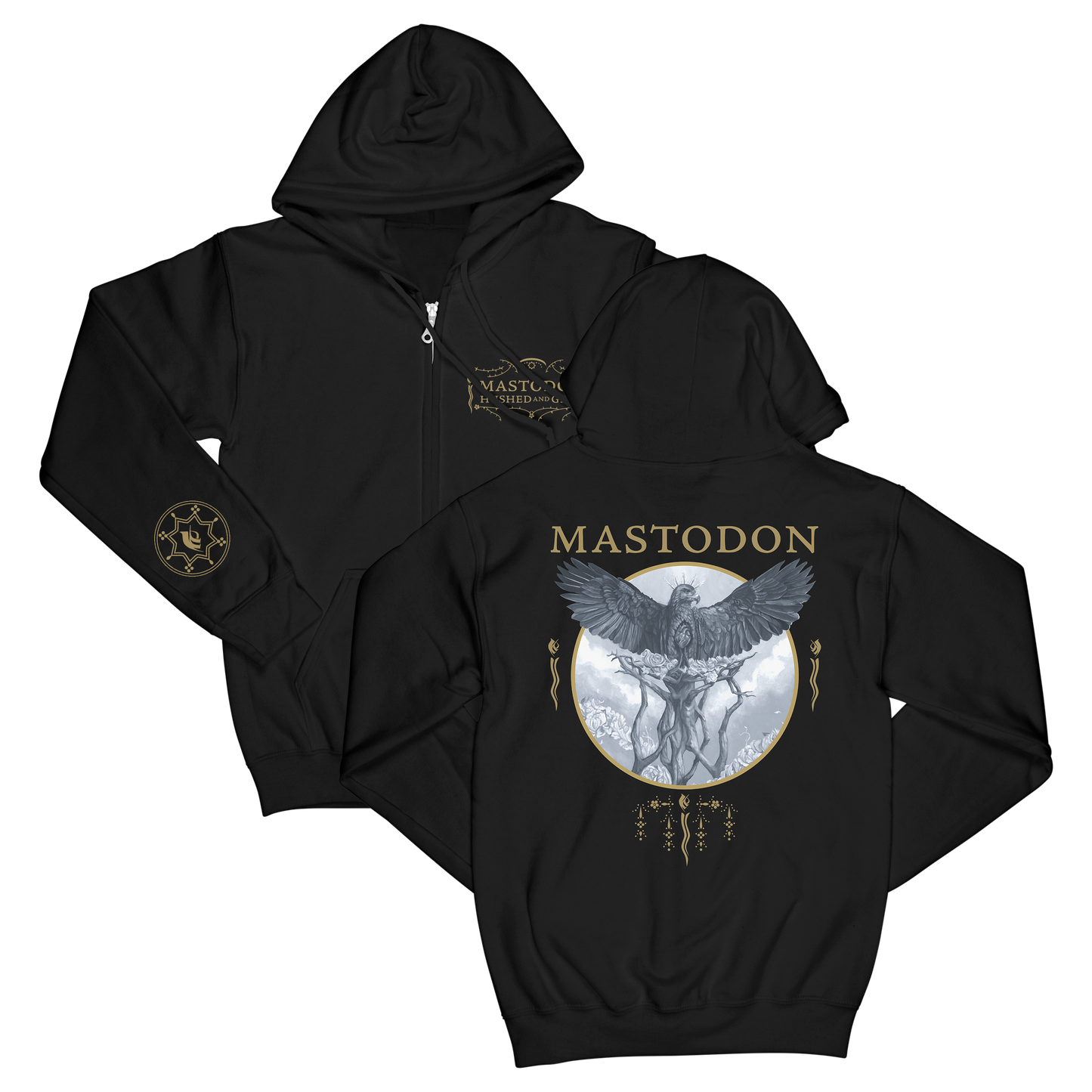 Hushed Eagle Zip Hoodie